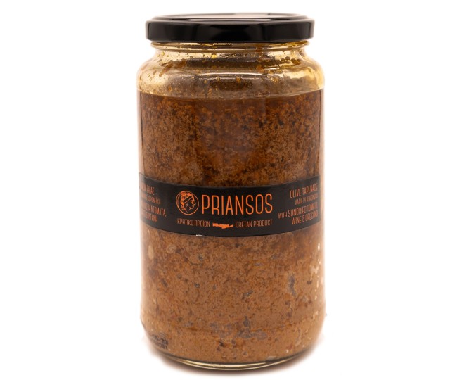 Priansos Oliventapenade Tomate, Wein und Oregano 500g