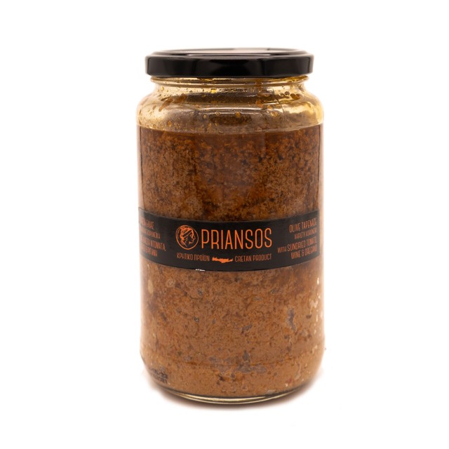 Priansos Oliventapenade Tomate, Wein und Oregano 500g