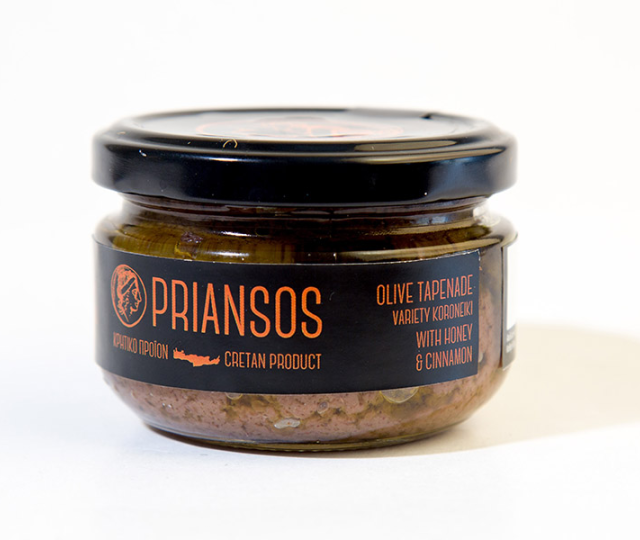 Priansos Oliventapenade mit Honig und Zimt 100g