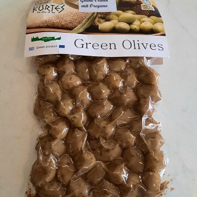 Oliven Grüne mit Oregano 250g